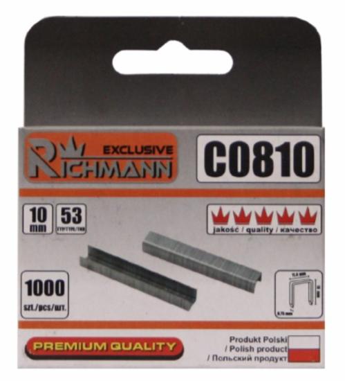 Prekės „Kabės 53 tipo „RICHMANN" 10 mm, 1000 vnt.“ paveikslėlis