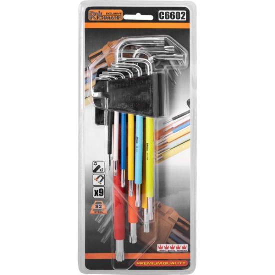 Prekės „Raktai TORX T10 - T50 9 vnt.“ paveikslėlis