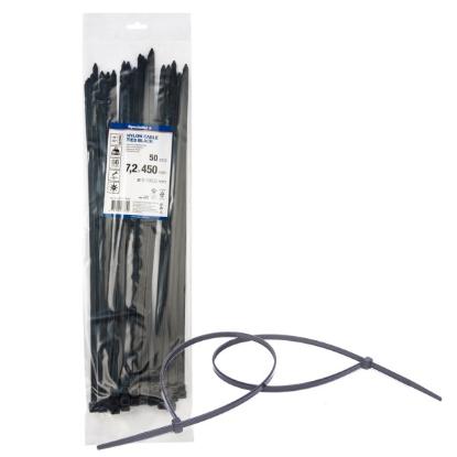Prekės „Dirželis nailon. juodas 7,2x450mm,50vnt“ paveikslėlis