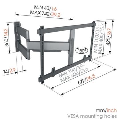 Prekės „VOGEL'S  ELITE TVM5845 TV Laikiklis“ paveikslėlis