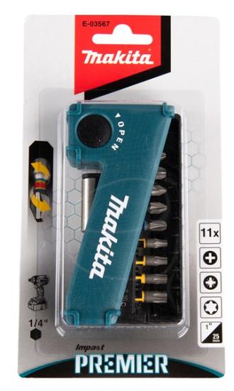 Prekės „Antgalių rinkinys 11vnt E-03567 Makita“ paveikslėlis