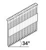 Prekės „Vinys pistoletui 3,1x90 mm 34° 1500 vnt juodos BL C1 Essve 771023“ paveikslėlis