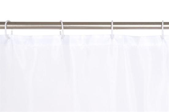 Prekės „Užuolaida vonios 180x200cm Solid balta 4Living“ paveikslėlis