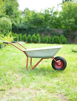 Prekės „Karutis lengvas, cinkuotas vienaratis talpa 80/120l 100kg“ paveikslėlis