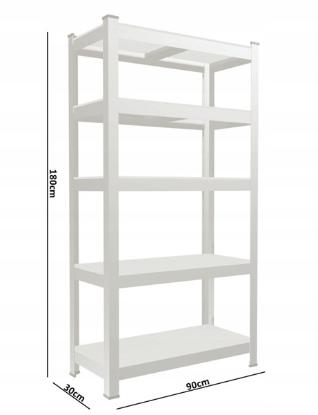 Prekės „Stelažai 5 lentynų 2 vnt.180x90x30cm 175kg GWI0885 komplektas“ paveikslėlis