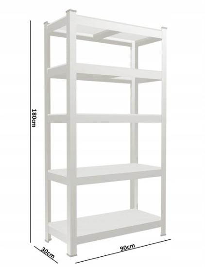 Prekės „Stelažai 5 lentynų 2 vnt.180x90x30cm 175kg GWI0885 komplektas“ paveikslėlis