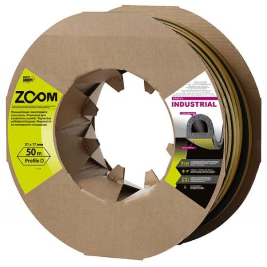 Prekės „Juostelė sandarinimo pramoninė ZOOM D juoda 21x17mm“ paveikslėlis