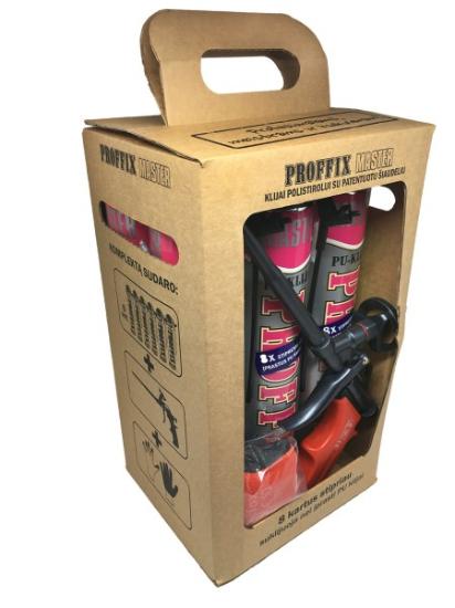Prekės „Poliuretaninių klijų Proffix Master komplektas, 1x750 ml“ paveikslėlis