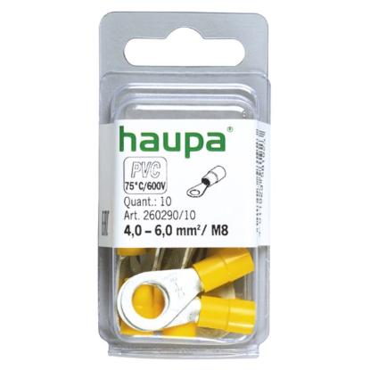 Prekės „Antgalis laidų sujungimo 2,5 - 6,0 M8 kilpa 260290/10 HAUPA“ paveikslėlis