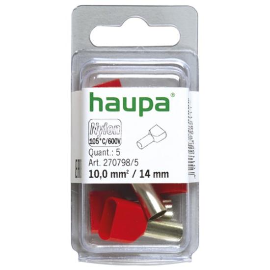 Prekės „Antgalis laidų sujungimo 2 x 10 / 14 raudonas 270798 / 5 HAUPA“ paveikslėlis