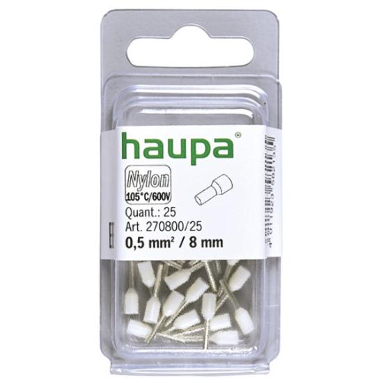 Prekės „Antgalis laidų sujungimo 0,5 / 8 baltas 270800/25 HAUPA“ paveikslėlis