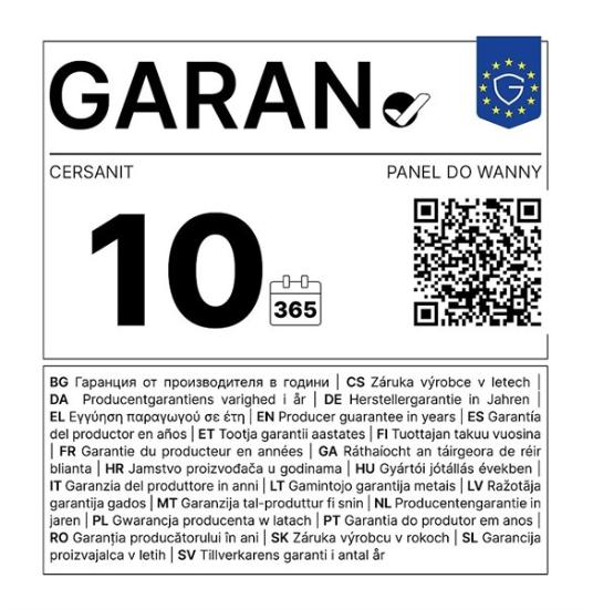 Prekės „Vonios apdaila akrilinė CERSANIT LORENA OCTAVIA 150 cm“ paveikslėlis