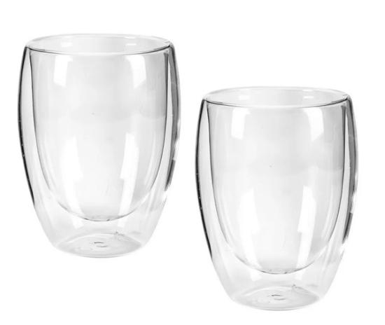 Prekės „Dvisienės cappuccino stiklinės Axentia 300 ml, 2 vnt.“ paveikslėlis
