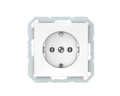 Prekės „Rozetė b/r su įžeminimu juoda RP16-002-02 QR1000“ paveikslėlis