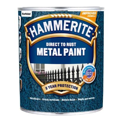 Prekės „Antikoroziniai dažai HAMMERITE HAMMERED, 750 ml, pilkos sp., kaldinto metalo efekto“ paveikslėlis
