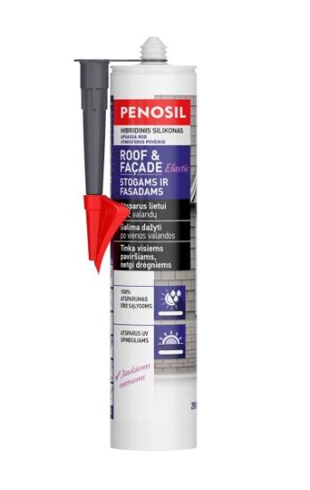 Prekės „Hibridinis hermetikas PENOSIL Roof & Facade, bespalvis, 290 ml“ paveikslėlis
