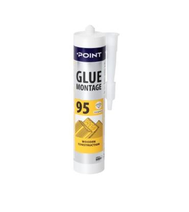 Prekės „Klijai vinių pakaitalai POINT 95, medinėms, OSB konstrukcijoms, skaidrūs, 280 ml“ paveikslėlis