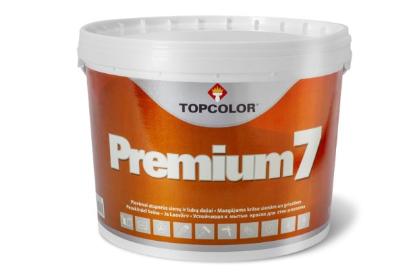 Prekės „Dažai dispersiniai Premium7 TOPCOLOR 1 L“ paveikslėlis