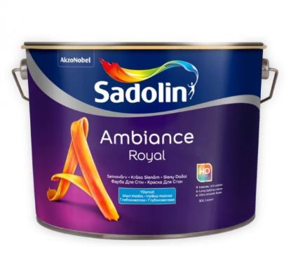 Prekės „Vandeniniai sienų dažai SADOLIN AMBIANCE ROYAL, 2,5 l, BW bazė, visiškai matiniai“ paveikslėlis