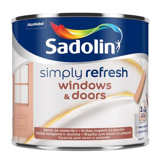 Prekės „Dažai Sadolin SimplyRefreshWin&Door BW 0,5 L“ paveikslėlis
