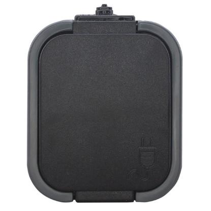 Prekės „Viengubas, vandeniui atsparus lizdas su dangteliu, , s/m, 2p+Z, 16A, 250V, SCHUKO IP54“ paveikslėlis