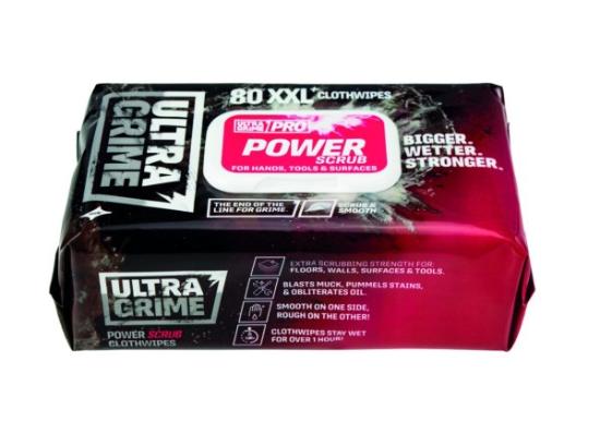 Prekės „Servetėlės abrazyvinės Ultragrime PRO POWER SCRUB XXL 80 vnt.“ paveikslėlis