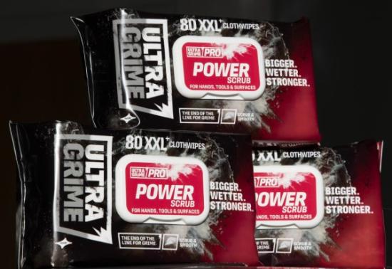 Prekės „Servetėlės abrazyvinės Ultragrime PRO POWER SCRUB XXL 80 vnt.“ paveikslėlis