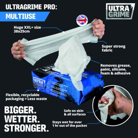 Prekės „Servetėlės Ultragrime PRO MULTIUSE XXL 100 vnt.“ paveikslėlis