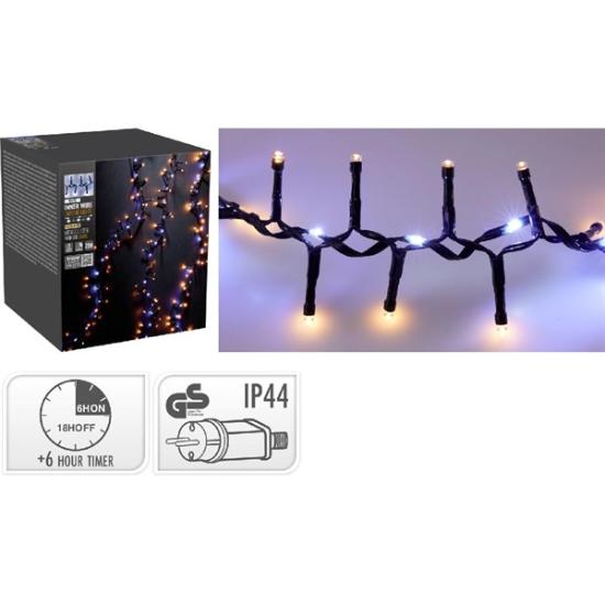 Prekės „Girlianda elektrinė su krioklio efektu, 1000 LED, 20 m, balta, lauko, su laikmačiu“ paveikslėlis