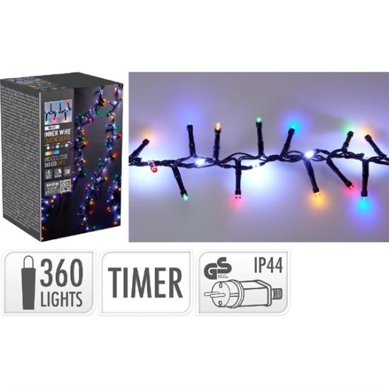 Prekės „Girlianda elektrinė su krioklio efektu, 110 LED, 5 m, balta, lauko, su laikmačiu“ paveikslėlis