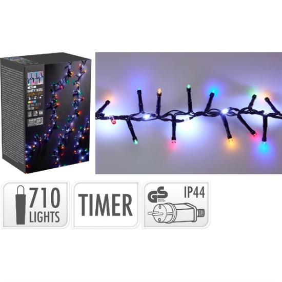 Prekės „Girlianda elektrinė su krioklio efektu, 210 LED, 10 m, balta, lauko, su laikmačiu“ paveikslėlis