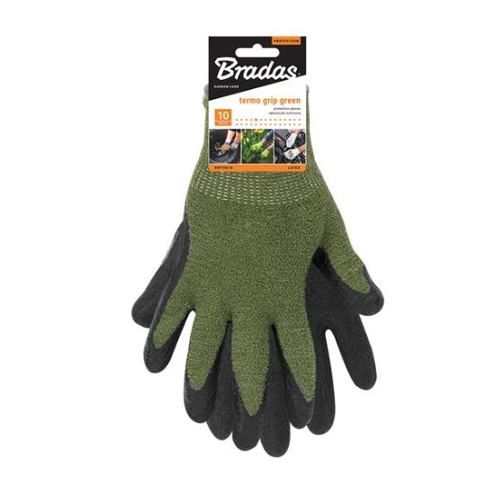Prekės „Pirštinės žieminės su lateksu Termo Grip Green 8 Bradas“ paveikslėlis