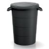 Prekės „Lauko šiukšlių dėžė-konteineris 120l juoda IDSM120U Smooth“ paveikslėlis