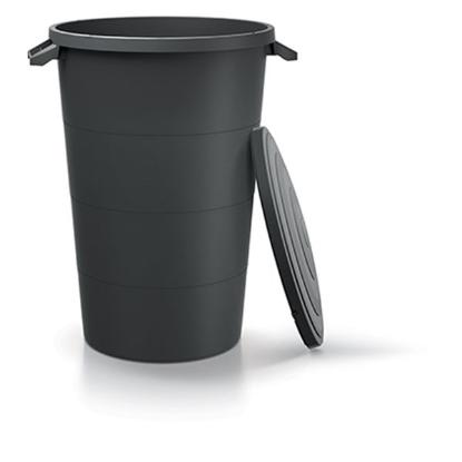 Prekės „Lauko šiukšlių dėžė-konteineris  160l juoda IDSM160U Smooth“ paveikslėlis