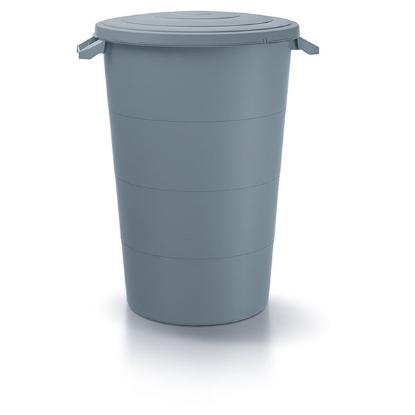 Prekės „Lauko šiukšlių dėžė-konteineris  160l pilka IDSM160U Smooth“ paveikslėlis