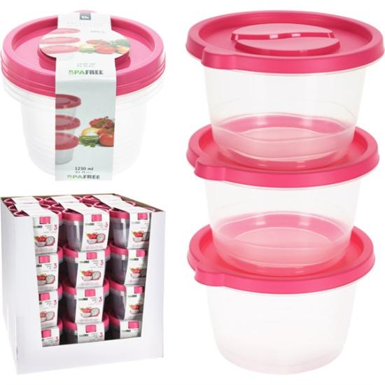 Prekės „Indeliai maistiniai 3vnt 1230ml Excellent Houseware“ paveikslėlis