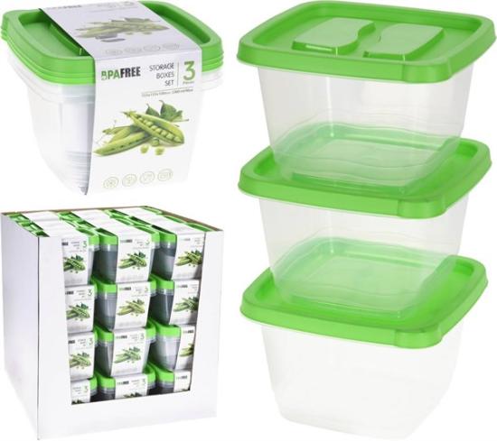 Prekės „Indeliai maistiniai 3vnt 1360ml Excellent Houseware“ paveikslėlis