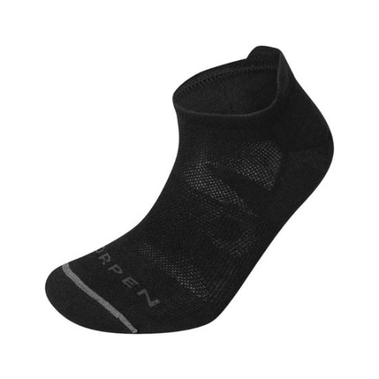 Prekės „Moteriškos bėgimo kojinės Lorpen T2RAW Running No Show - Juoda, M (38-41)“ paveikslėlis