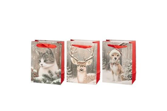 Prekės „Winteria Animal kalėdinis dovanų maišelis XS, 12 × 6,5 × 16 cm“ paveikslėlis