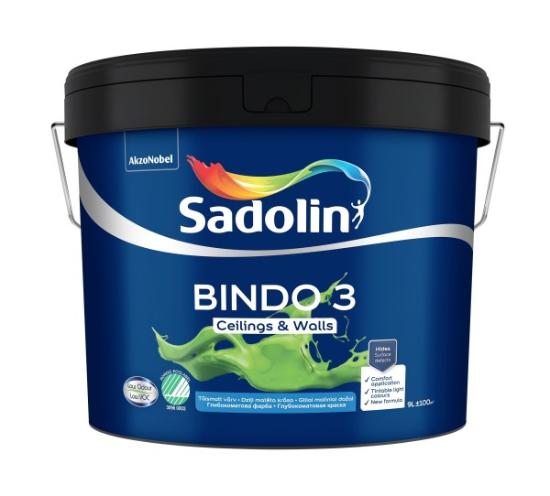 Prekės „Dažai Sadolin Bindo-3 BW 9L“ paveikslėlis