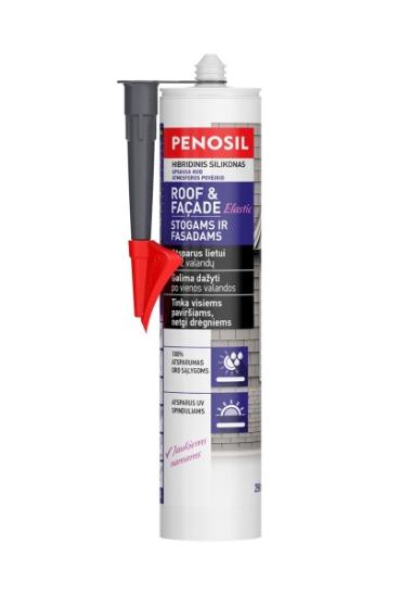 Prekės „Hibridinis hermetikas PENOSIL Roof&Facade, 290 ml,  juodas“ paveikslėlis