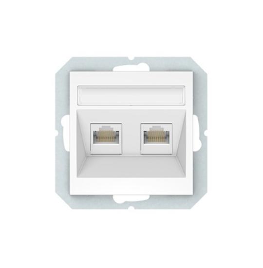Prekės „Lizdas komp. b/r 6k.2v KLRJ45-26e2-02 QR1000 juod. mat“ paveikslėlis