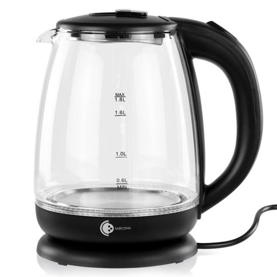 Prekės „Stiklinis elektrinis virdulys Michelino 1,8 l, 1800 W, LED“ paveikslėlis