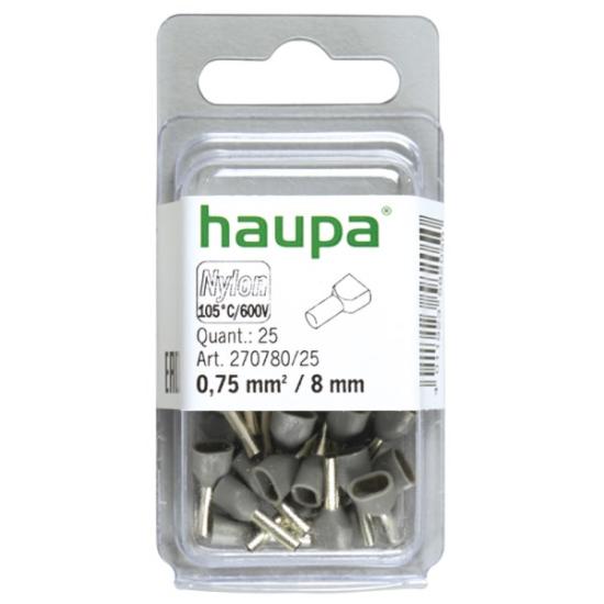 Prekės „Antgalis laidų sujungimo 2 x 0,75 / 8 pilkas 270780 / 25 HAUPA“ paveikslėlis