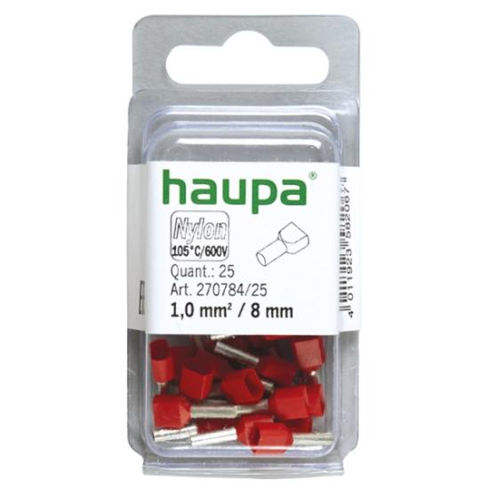 Prekės „Antgalis laidų sujungimo 2 x 1 / 8 raudonas 270784 / 25 HAUPA“ paveikslėlis
