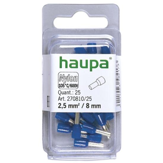 Prekės „Antgalis laidų sujungimo 2,5 / 8 mėlynas 270810/25 HAUPA“ paveikslėlis