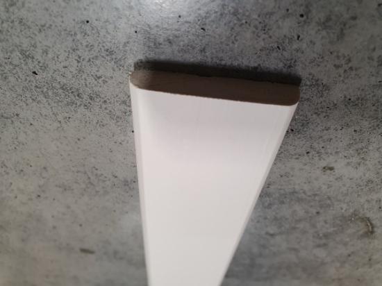 Prekės „Juostelė medinė pušinė, baltai dažyta 10x40mm“ paveikslėlis