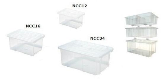 Prekės „Dėžė skaidri 400 x 265 x 600 mm Prosperplast NCC24+NCP24“ paveikslėlis