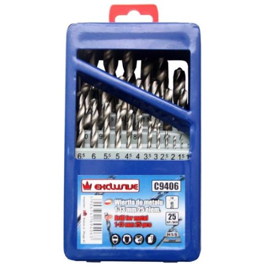 Prekės „Metalo grąžtų rinkinys 1-13 mm 25 vnt“ paveikslėlis