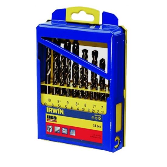 Prekės „Grąžtų rinkinys HSS Cobalt 1-10 mm 19 vnt“ paveikslėlis